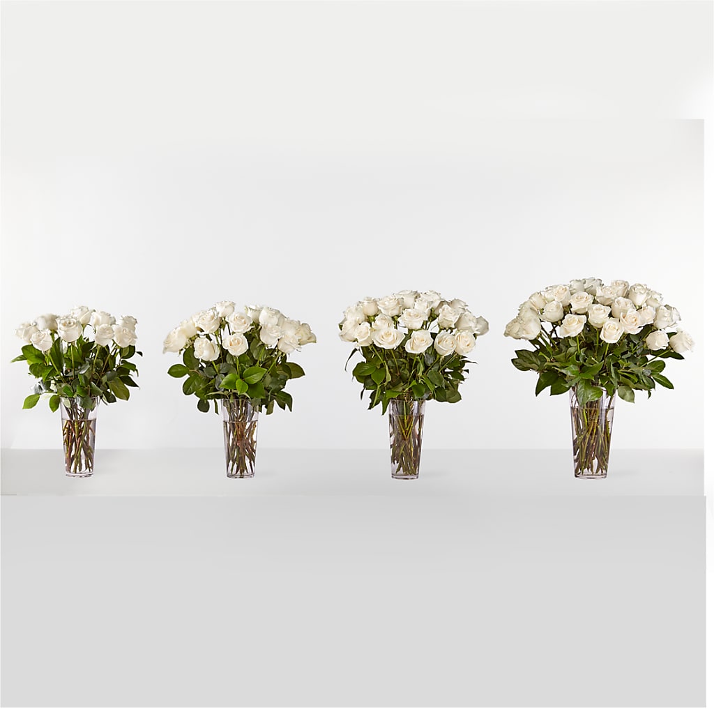Long Stem White Rose Bouquet – STEMZ FLORIST & TREASURES, Calgary AB