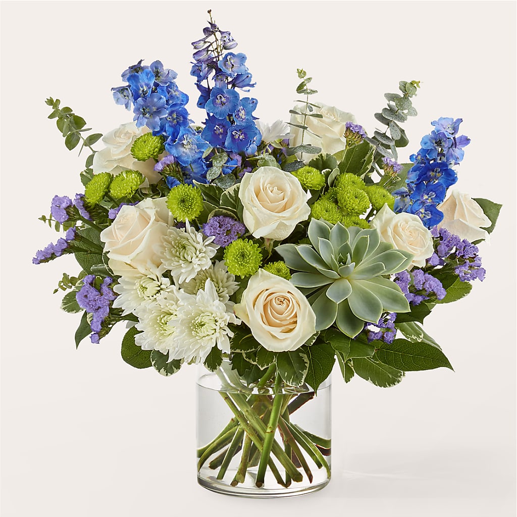 Cerulean Waves Bouquet – STEMZ FLORIST & TREASURES, Calgary AB