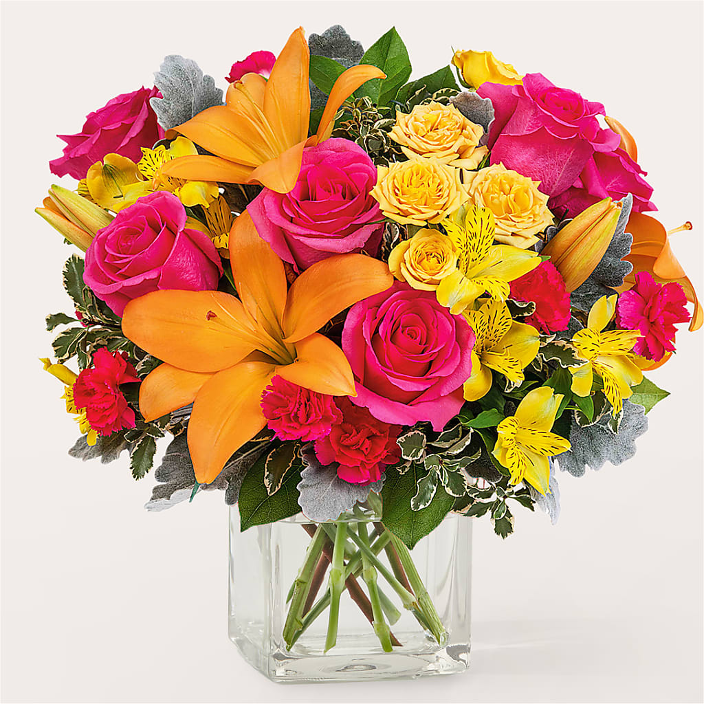 To the Tropics Bouquet – STEMZ FLORIST & TREASURES, Calgary AB