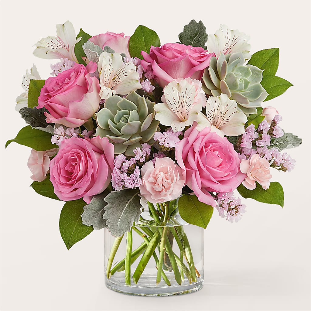 Dusty Rose Bouquet – STEMZ FLORIST & TREASURES, Calgary AB