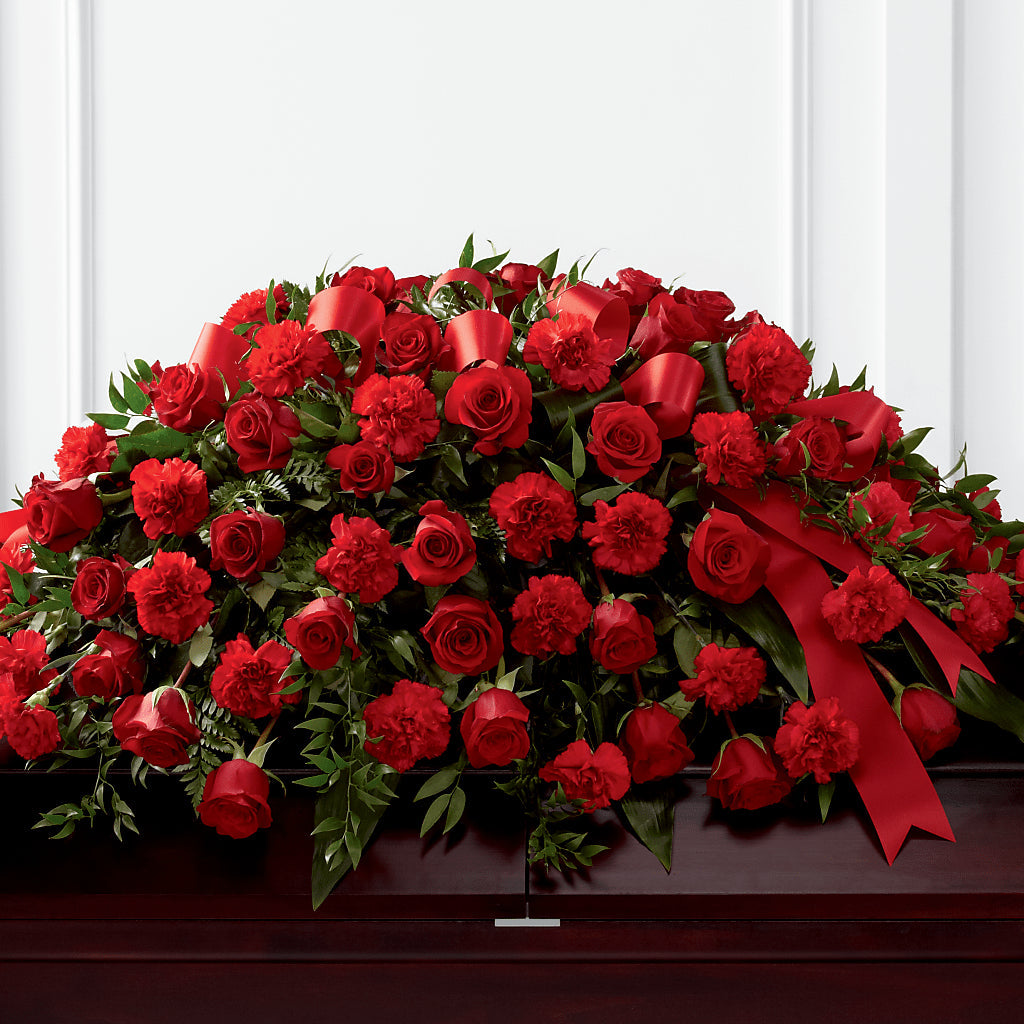 Tribute of Life Casket Spray – STEMZ FLORIST & TREASURES, Calgary AB