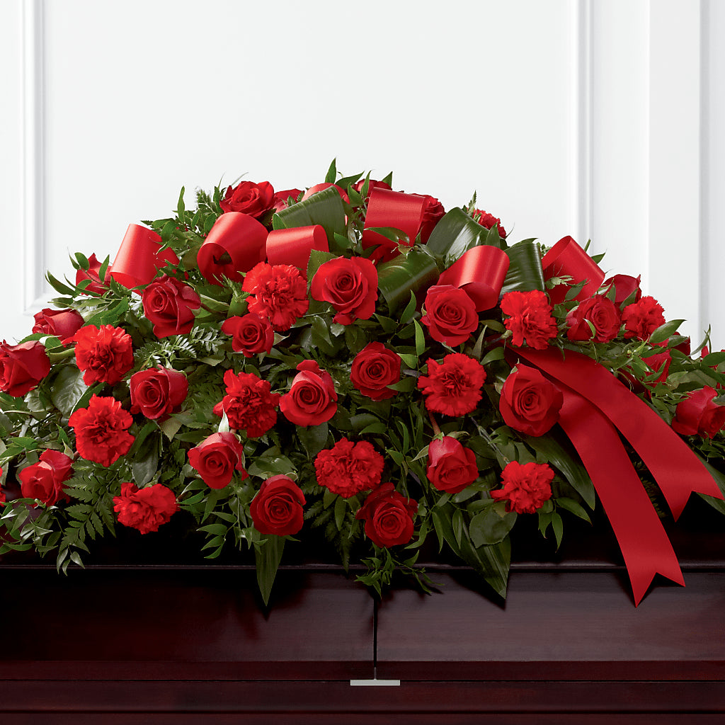 Tribute of Life Casket Spray – STEMZ FLORIST & TREASURES, Calgary AB