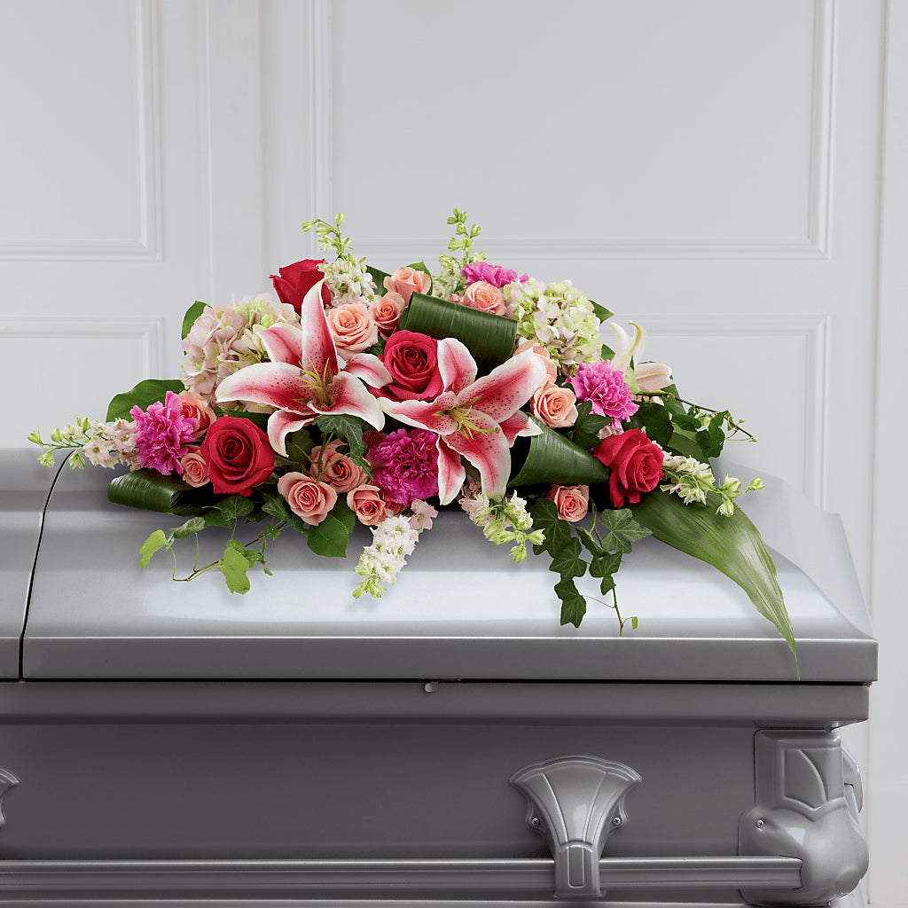 Splendid Grace Casket Spray – STEMZ FLORIST & TREASURES, Calgary AB
