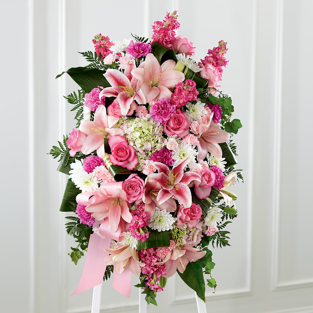 Comforting Standing Spray – STEMZ FLORIST & TREASURES, Calgary AB