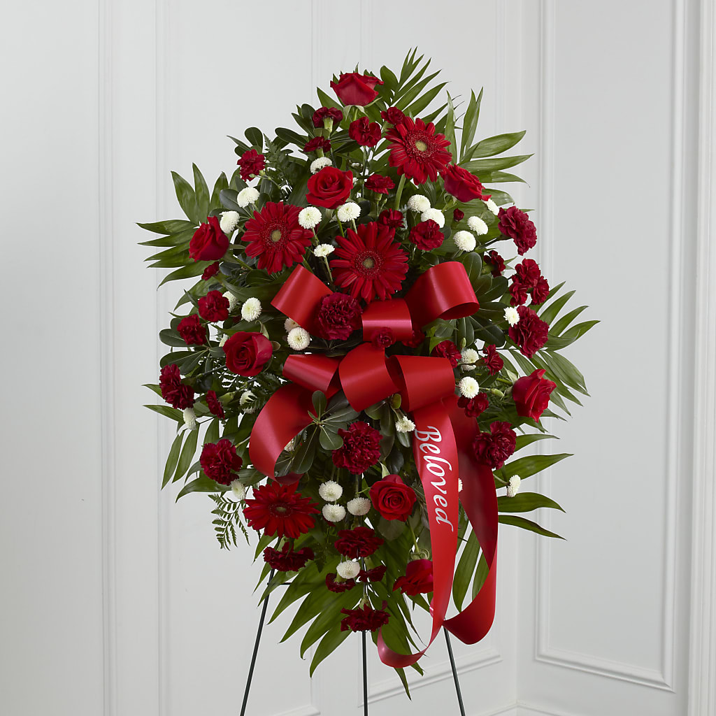 Treasured Memories Standing Spray – STEMZ FLORIST & TREASURES, Calgary AB