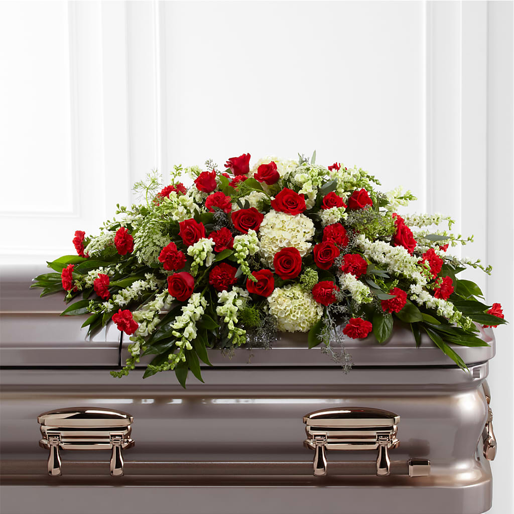 Sincerity Casket Spray – STEMZ FLORIST & TREASURES, Calgary AB