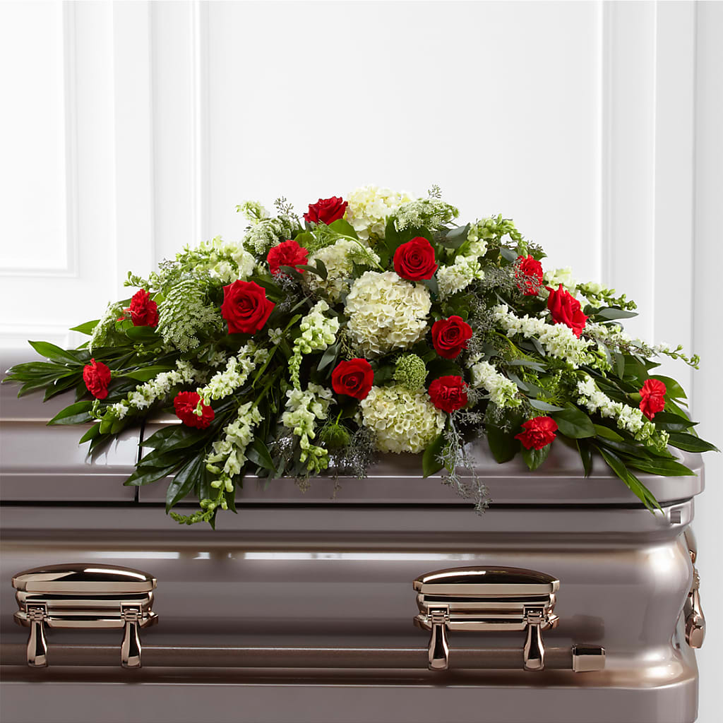 Sincerity Casket Spray – STEMZ FLORIST & TREASURES, Calgary AB