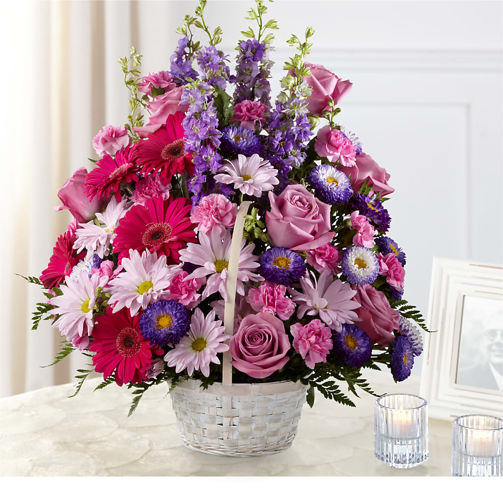 Pastel Peace Basket – STEMZ FLORIST & TREASURES, Calgary AB