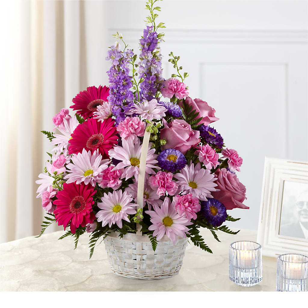Pastel Peace Basket – STEMZ FLORIST & TREASURES, Calgary AB