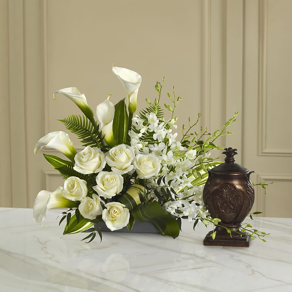 At Peace Arrangement – STEMZ FLORIST & TREASURES, Calgary AB