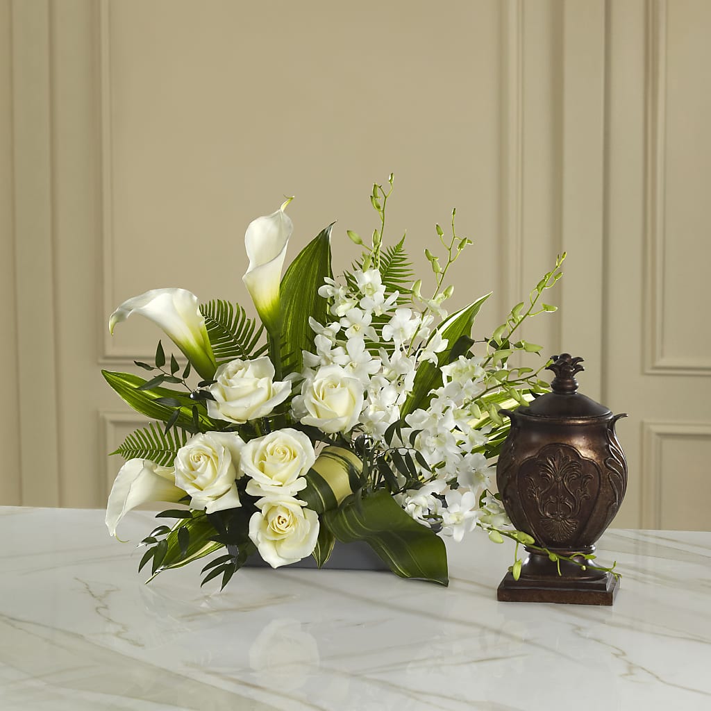 At Peace Arrangement – STEMZ FLORIST & TREASURES, Calgary AB