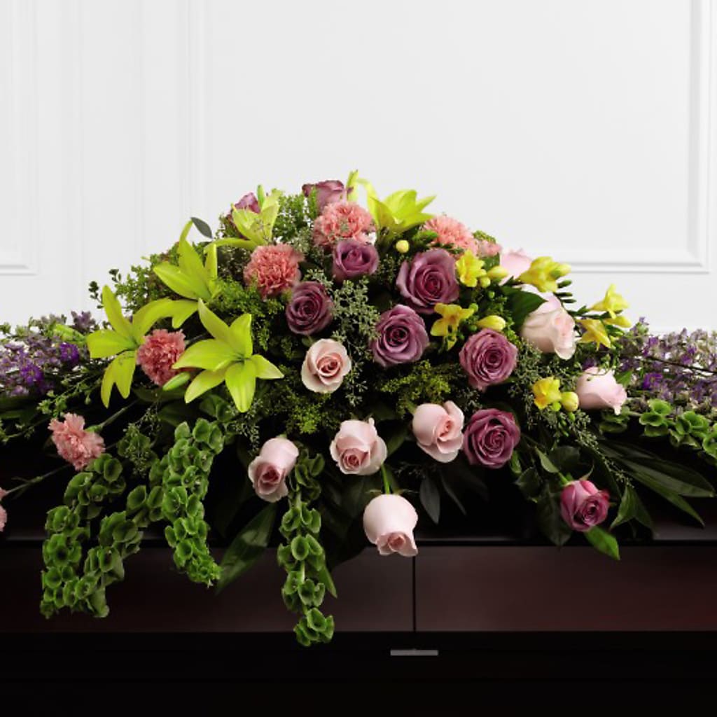 Forever Beloved Casket Spray – STEMZ FLORIST & TREASURES, Calgary AB
