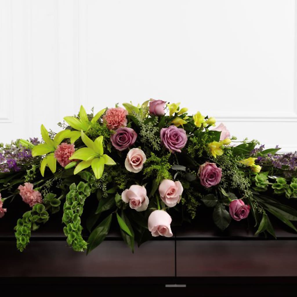 Forever Beloved Casket Spray – STEMZ FLORIST & TREASURES, Calgary AB