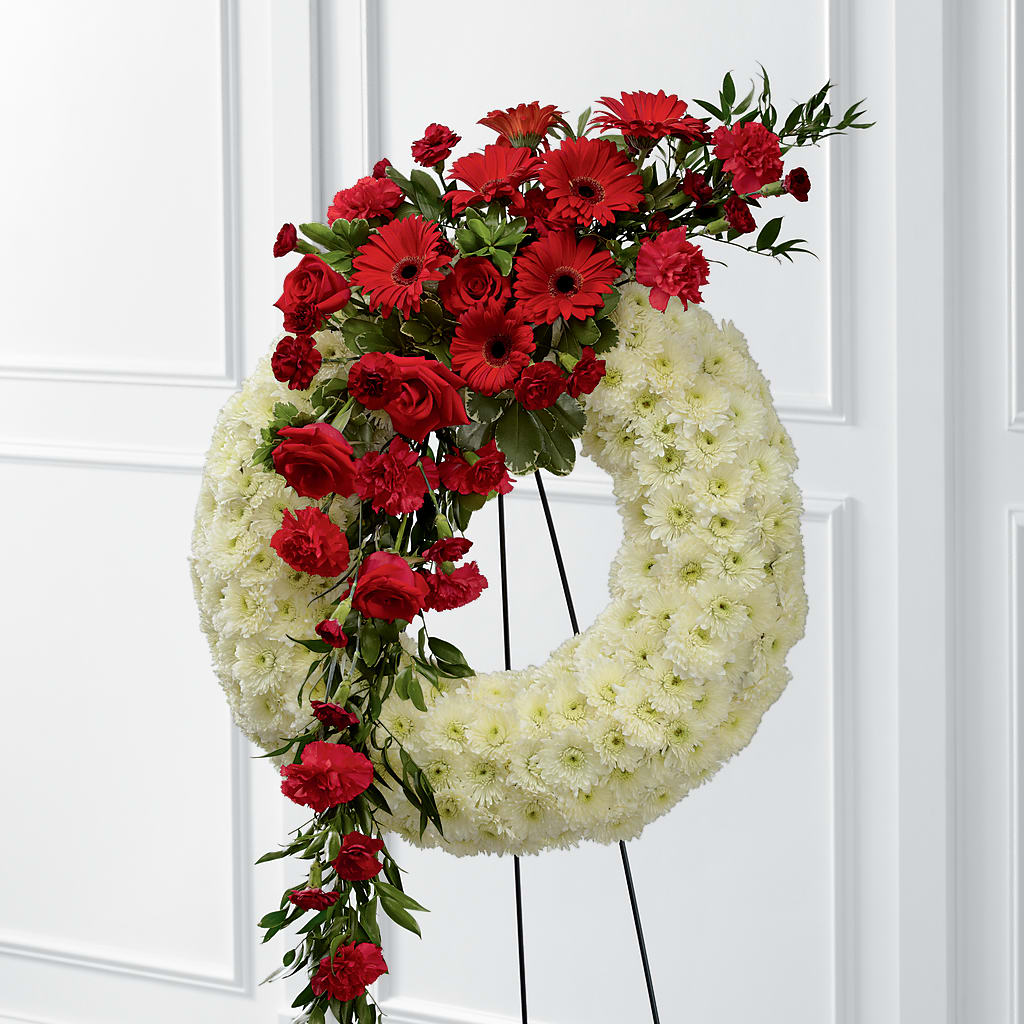 Graceful Tribute Wreath – STEMZ FLORIST & TREASURES, Calgary AB
