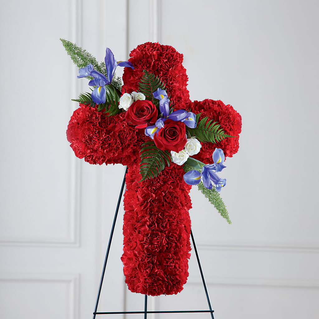 Faithful Hero Floral Cross – STEMZ FLORIST & TREASURES, Calgary AB