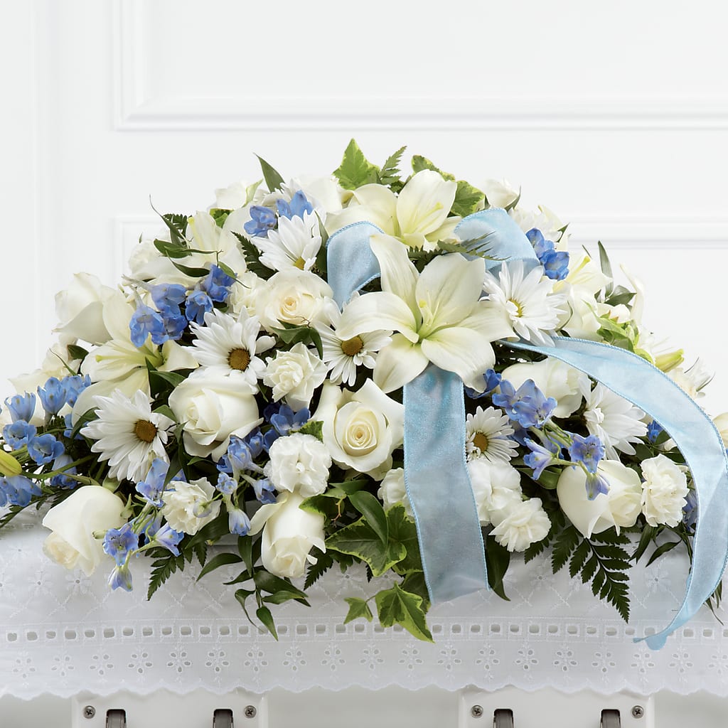 Tender Treasure Casket Spray – STEMZ FLORIST & TREASURES, Calgary AB