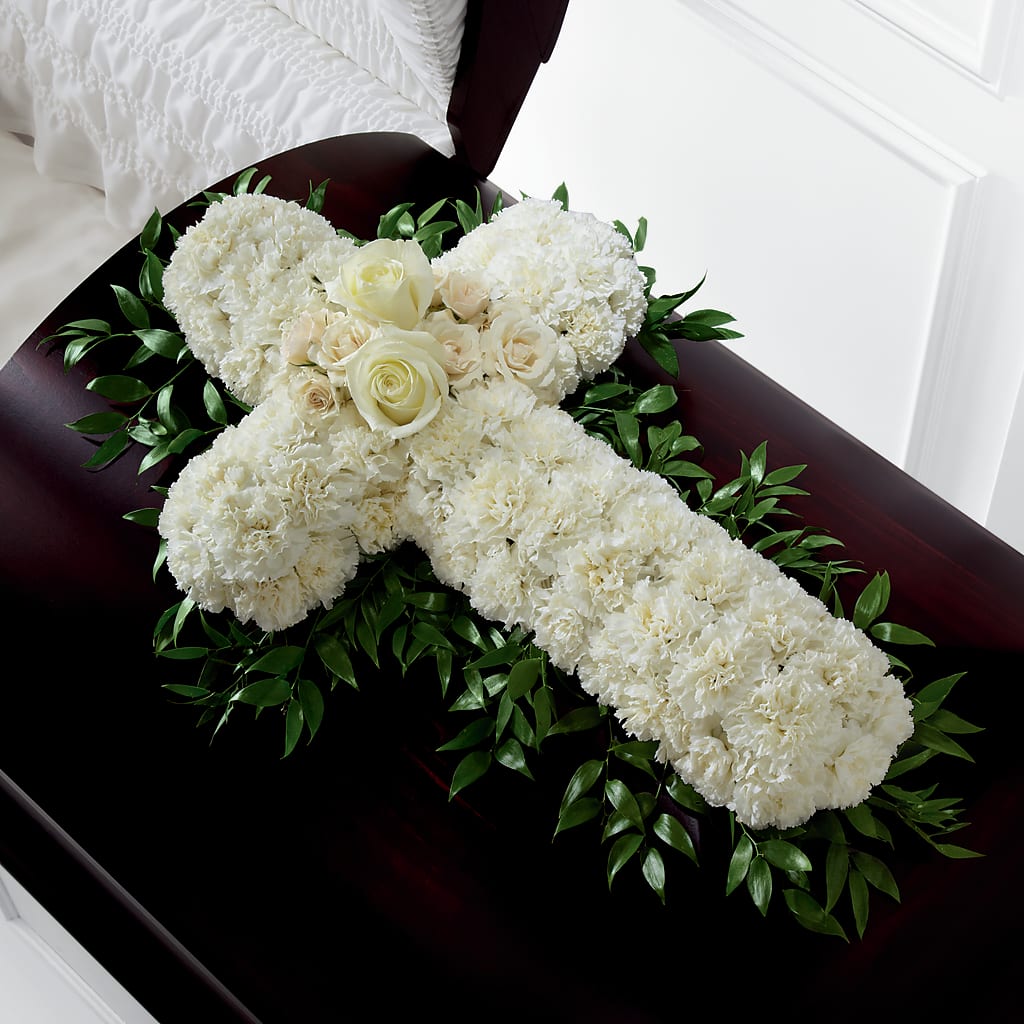 Peaceful Memories Casket Spray (Standard) – STEMZ FLORIST & TREASURES, Calgary AB