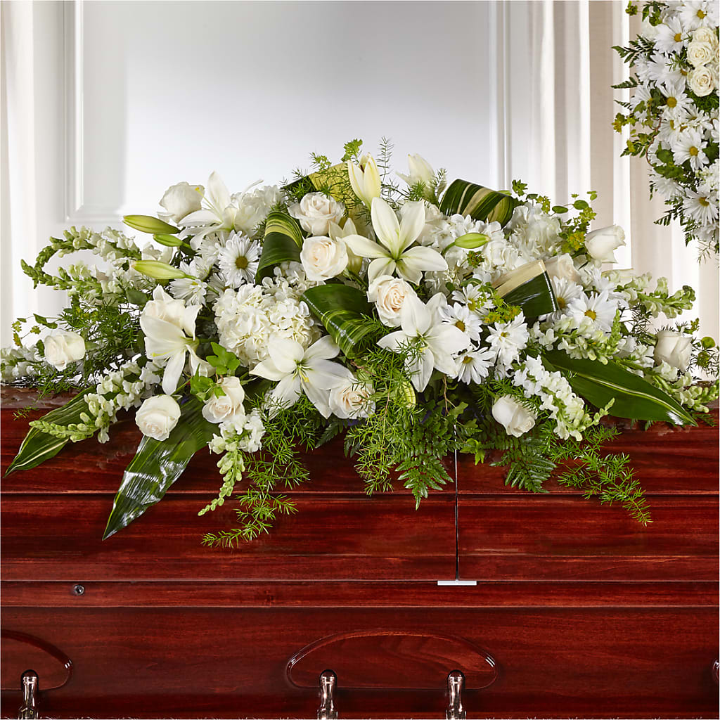 Abundance Casket Spray – STEMZ FLORIST & TREASURES, Calgary AB