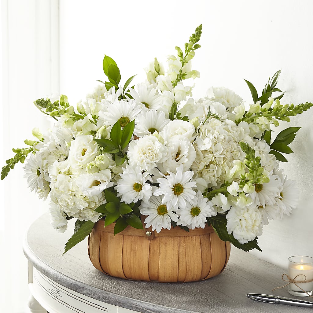 Pure Ivory Basket – STEMZ FLORIST & TREASURES, Calgary AB