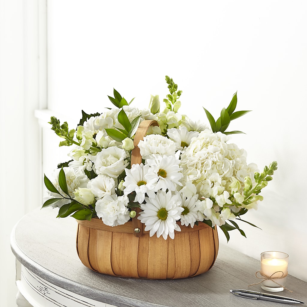 Pure Ivory Basket – STEMZ FLORIST & TREASURES, Calgary AB