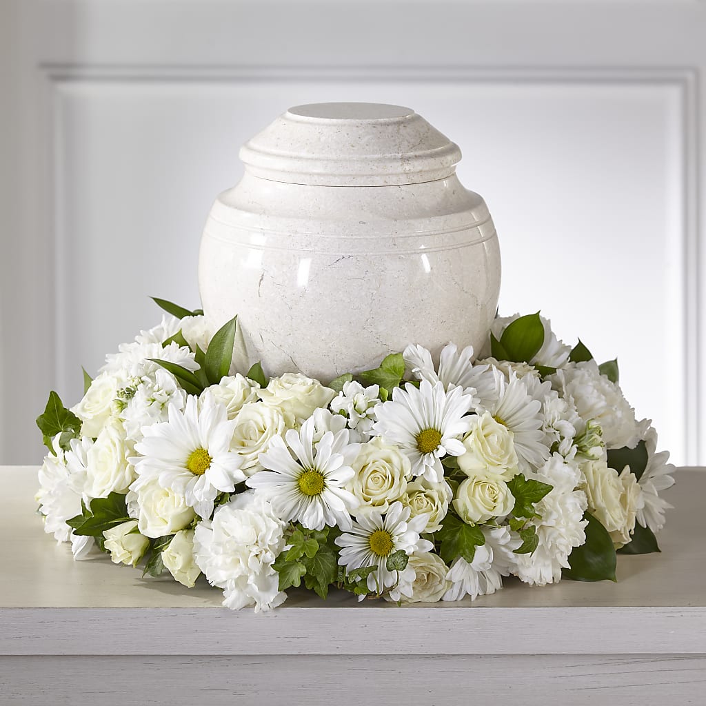 Ivory Gardens Cremation Adornment – STEMZ FLORIST & TREASURES, Calgary AB