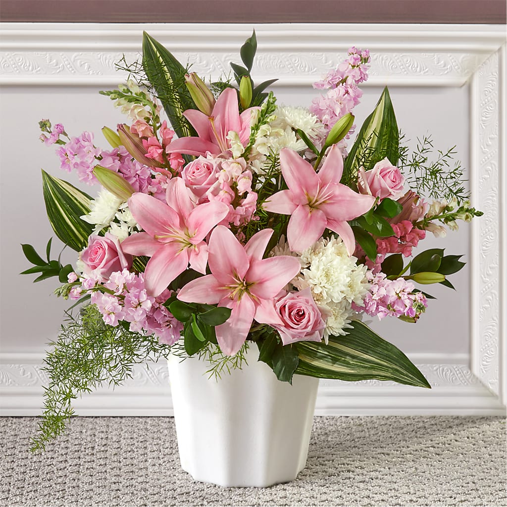 Simply Serene Floor Basket – STEMZ FLORIST & TREASURES, Calgary AB