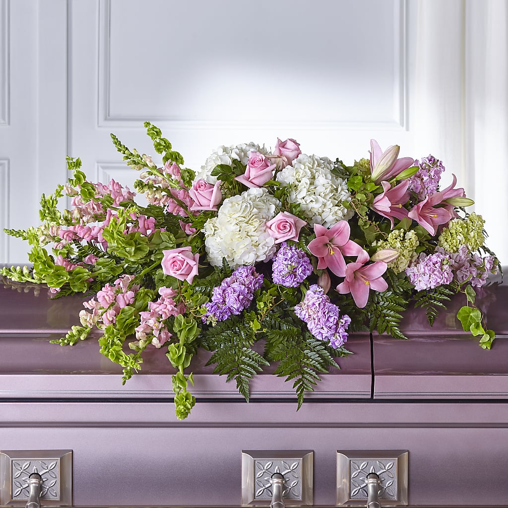 Life's Gratitude Casket Spray – STEMZ FLORIST & TREASURES, Calgary AB