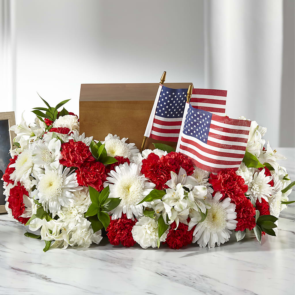 Spirit of Patriotism Cremation Adornment – STEMZ FLORIST & TREASURES, Calgary AB