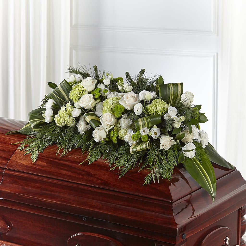 Hopeful Gesture Casket Spray – STEMZ FLORIST & TREASURES, Calgary AB