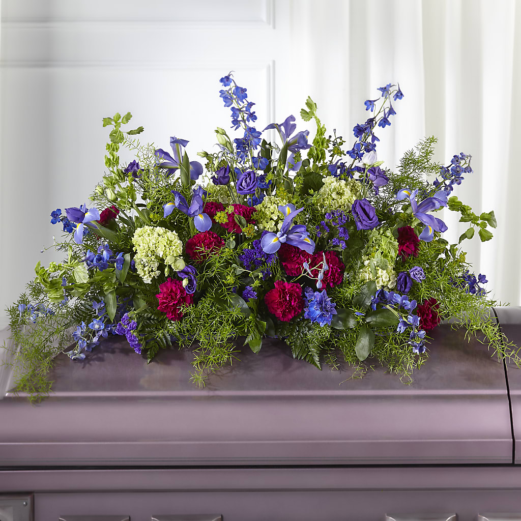 Always Treasured Casket Spray – STEMZ FLORIST & TREASURES, Calgary AB