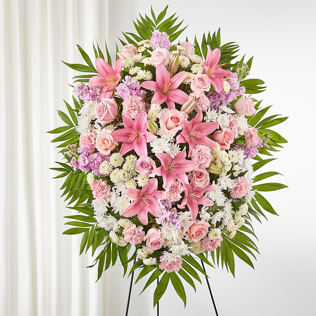 Offering Solace Standing Spray – STEMZ FLORIST & TREASURES, Calgary AB
