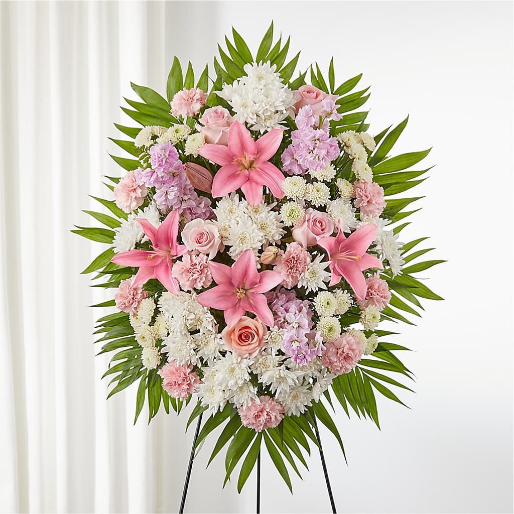 Offering Solace Standing Spray – STEMZ FLORIST & TREASURES, Calgary AB