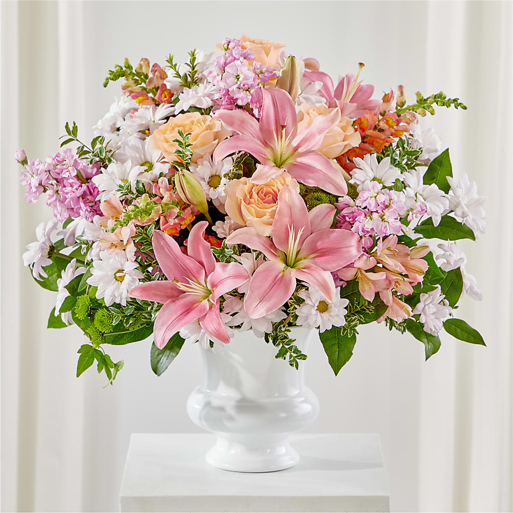 Heartfelt Gesture Urn Arrangement – STEMZ FLORIST & TREASURES, Calgary AB