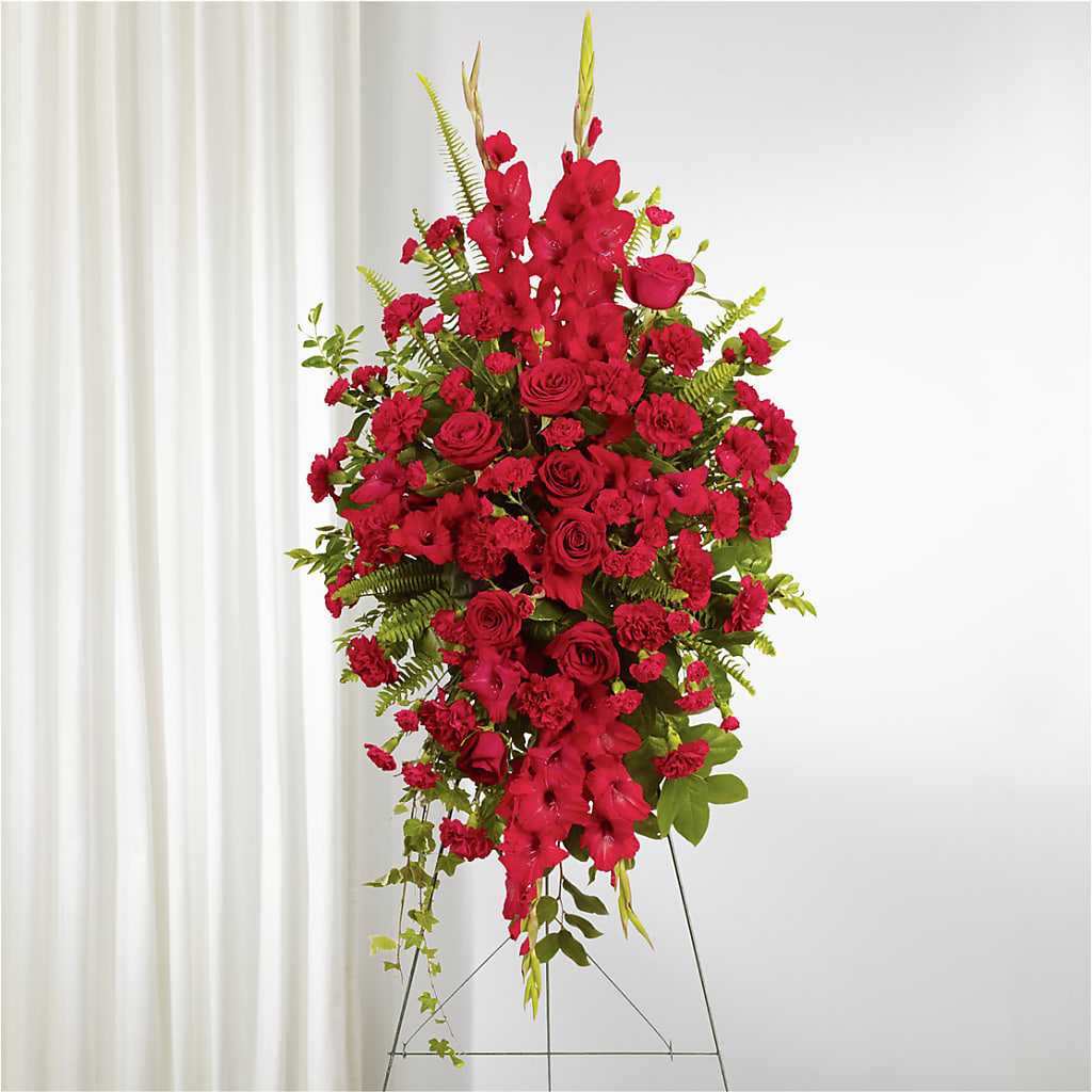 From the Heart Standing Spray – STEMZ FLORIST & TREASURES, Calgary AB