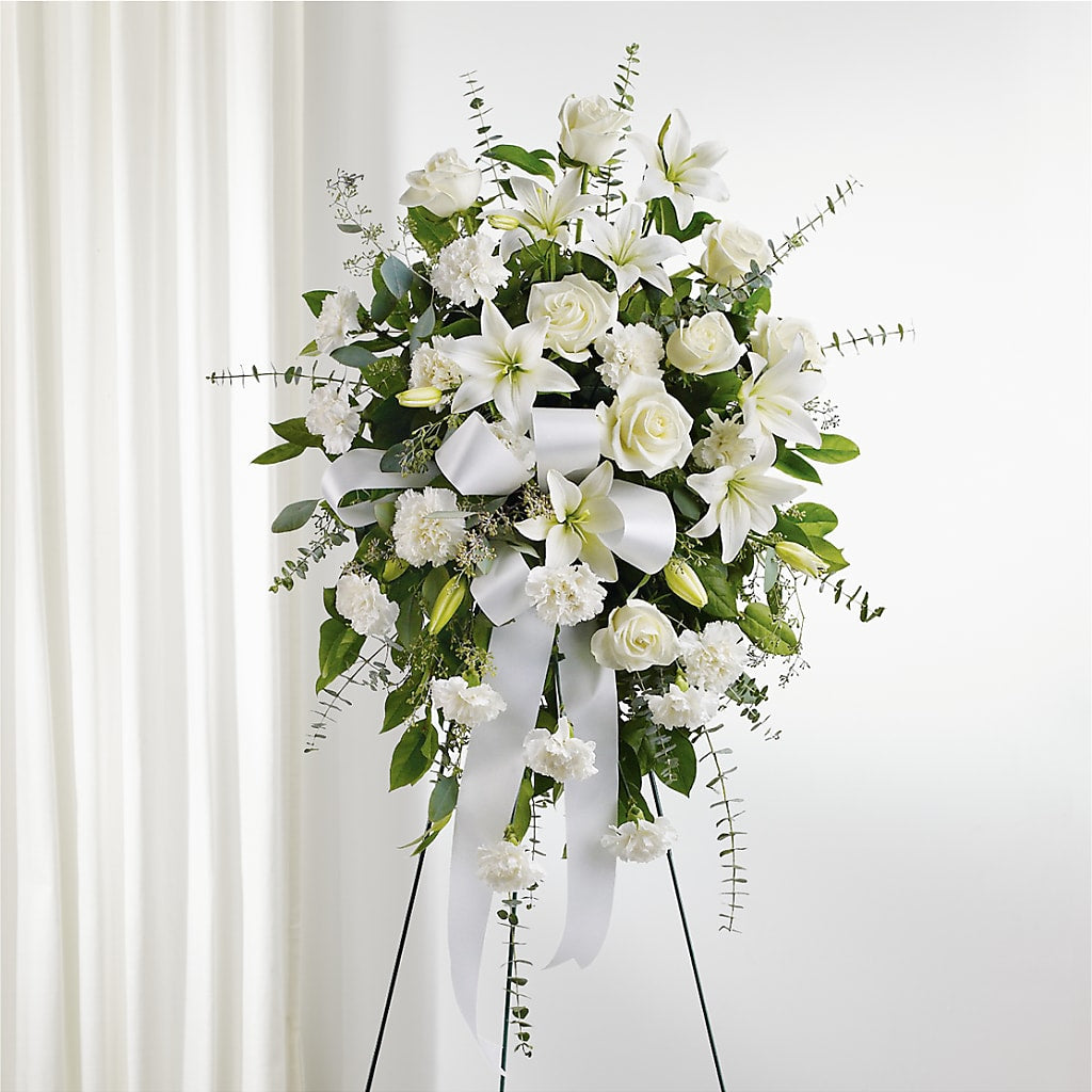 With Care Standing Spray – STEMZ FLORIST & TREASURES, Calgary AB