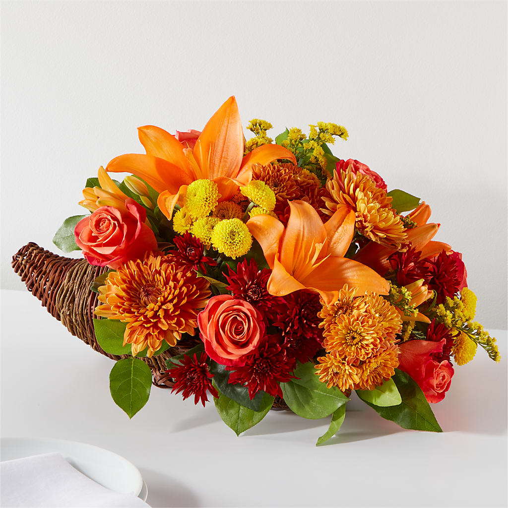 Bouquet of Blessings Cornucopia – STEMZ FLORIST & TREASURES, Calgary AB