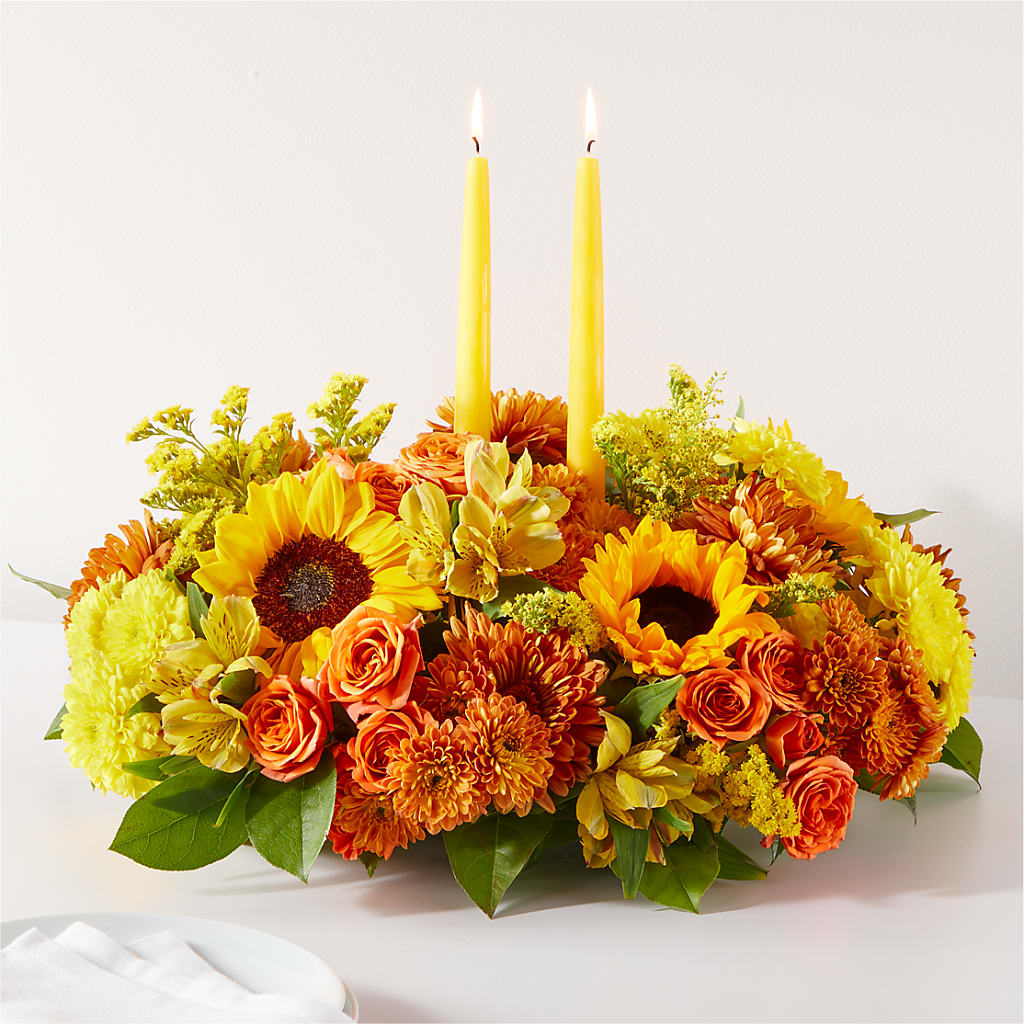 Autumn Harmony Centerpiece – STEMZ FLORIST & TREASURES, Calgary AB
