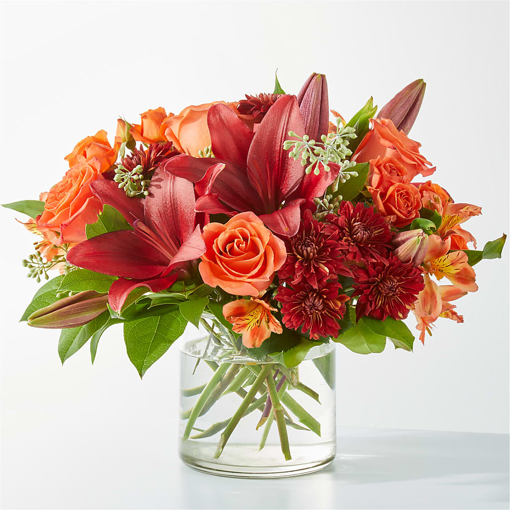 Crimson Leaves Bouquet – STEMZ FLORIST & TREASURES, Calgary AB