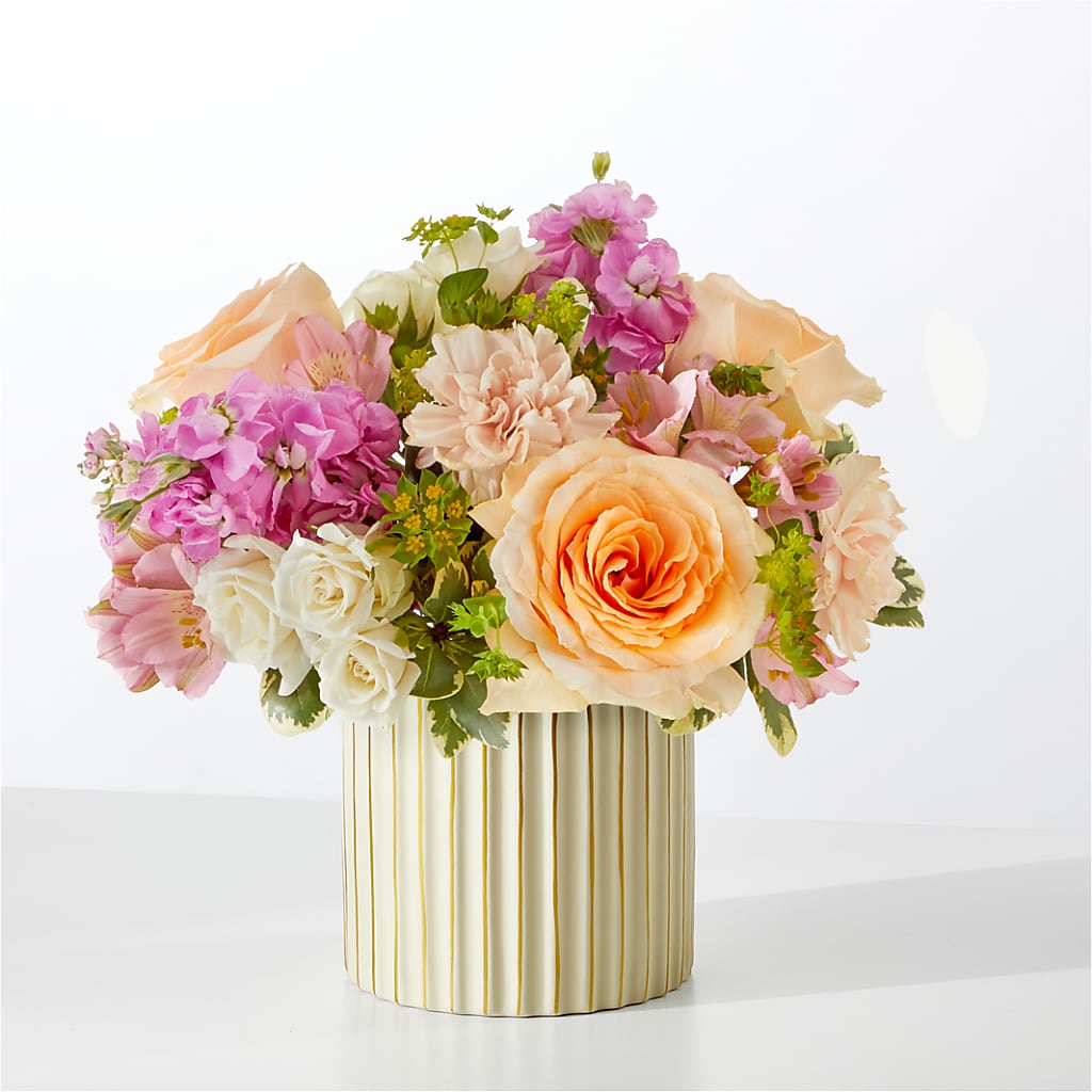 Paradise Bouquet with Ivory Vase – STEMZ FLORIST & TREASURES, Calgary AB