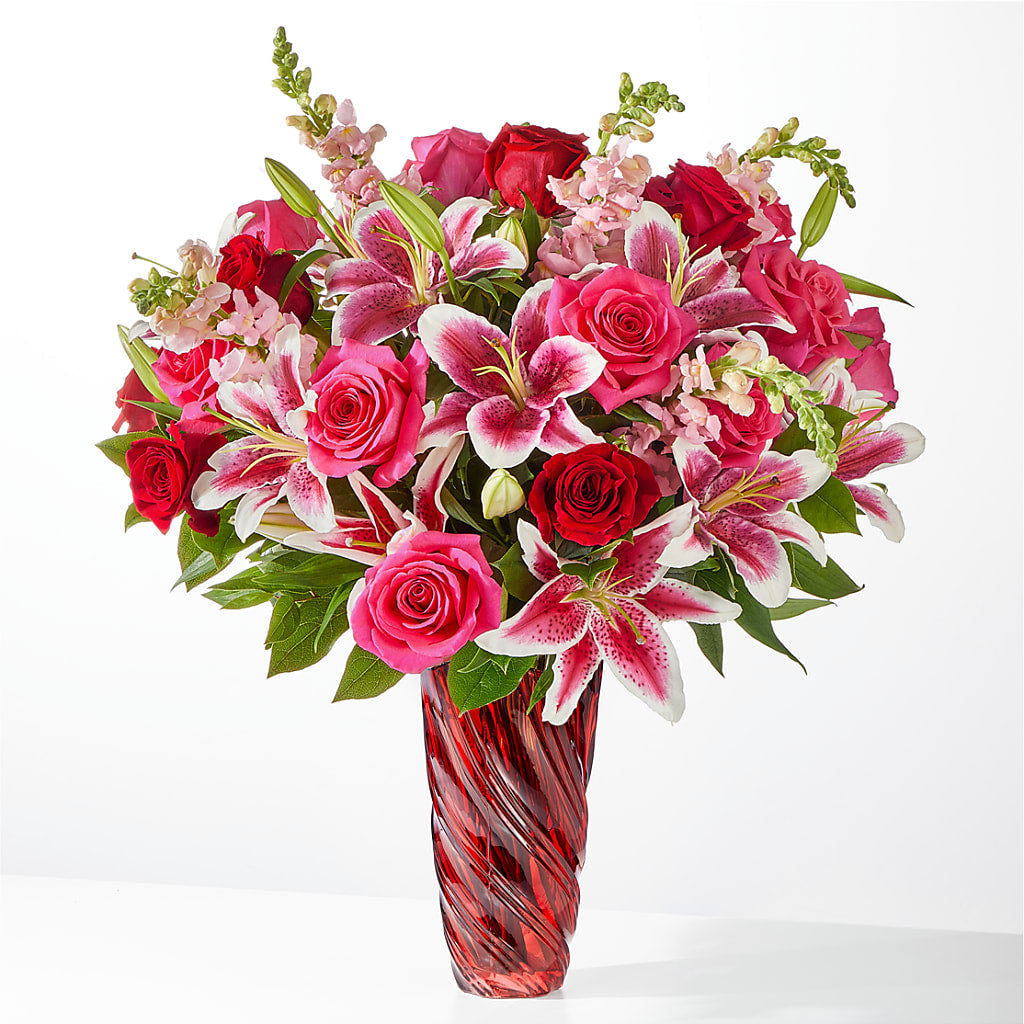 Always You Bouquet with Luxe Swirl Vase – STEMZ FLORIST & TREASURES, Calgary AB
