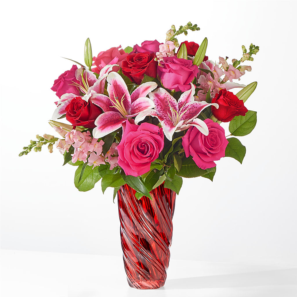 Always You Bouquet with Luxe Swirl Vase – STEMZ FLORIST & TREASURES, Calgary AB
