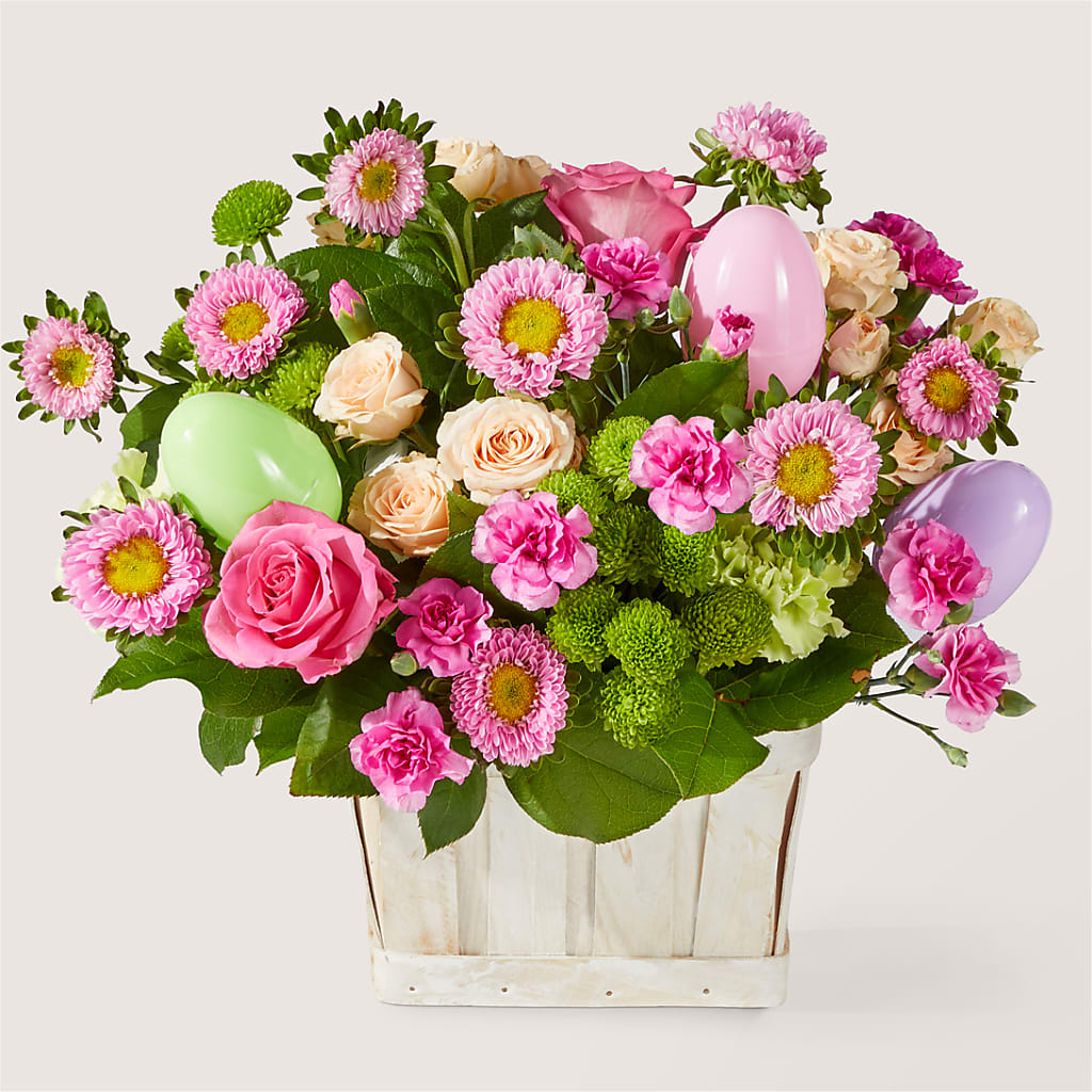 Get Eggcited Basket – STEMZ FLORIST & TREASURES, Calgary AB