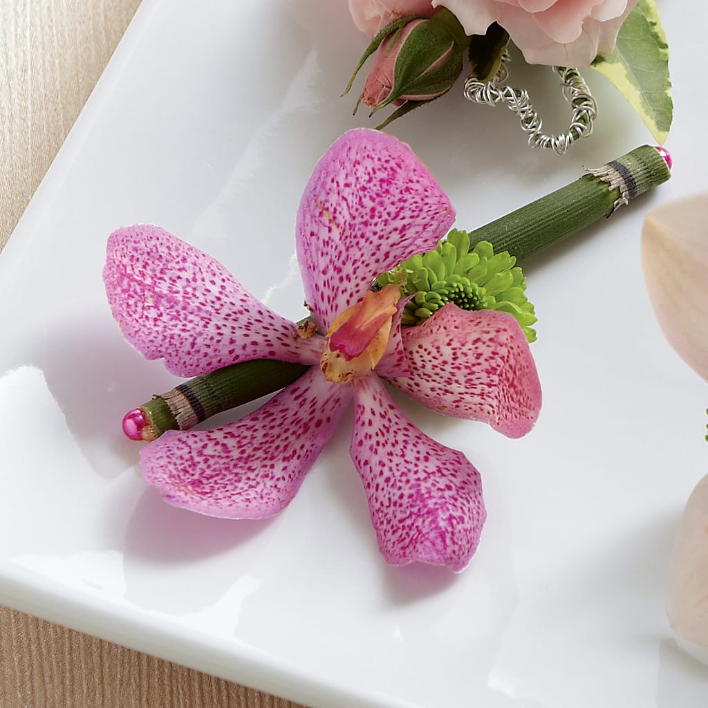 Pink Mokara Boutonniere – STEMZ FLORIST & TREASURES, Calgary AB