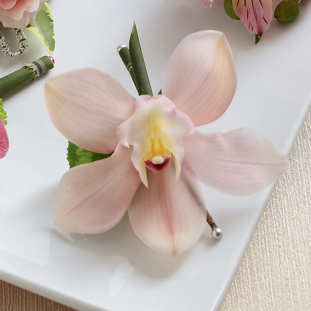 Pink Cymbidium Boutonniere – STEMZ FLORIST & TREASURES, Calgary AB