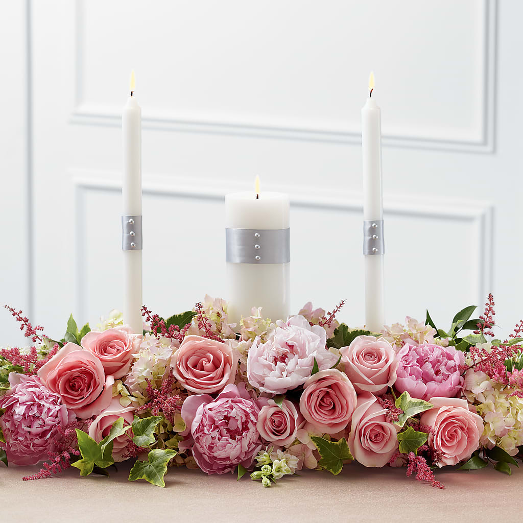 Worldwide Romance Unity Candle Arrangement – STEMZ FLORIST & TREASURES, Calgary AB