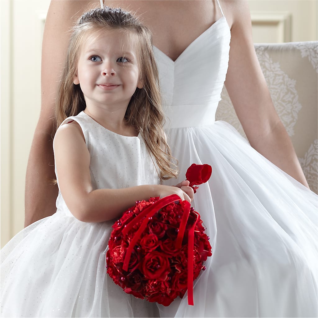Pure at Heart Flower Girl Arrangement – STEMZ FLORIST & TREASURES, Calgary AB