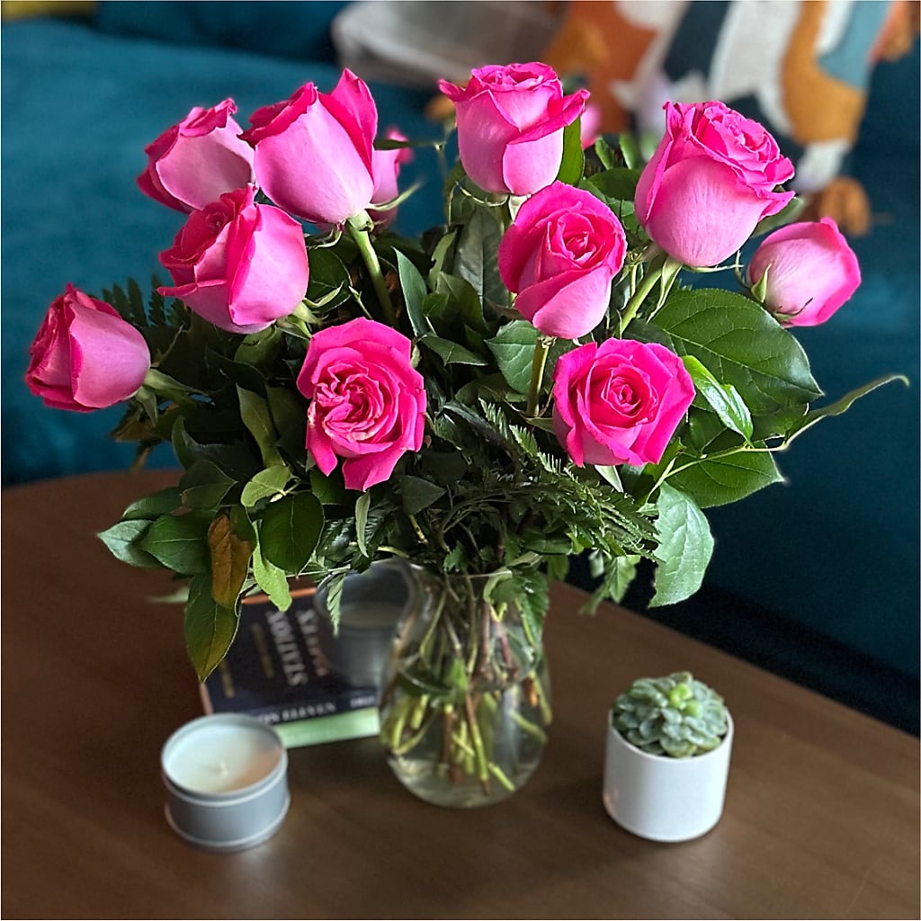Long Stem Pink Rose Bouquet – STEMZ FLORIST & TREASURES, Calgary AB