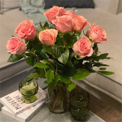 Long Stem Pink Rose Bouquet – STEMZ FLORIST & TREASURES, Calgary AB