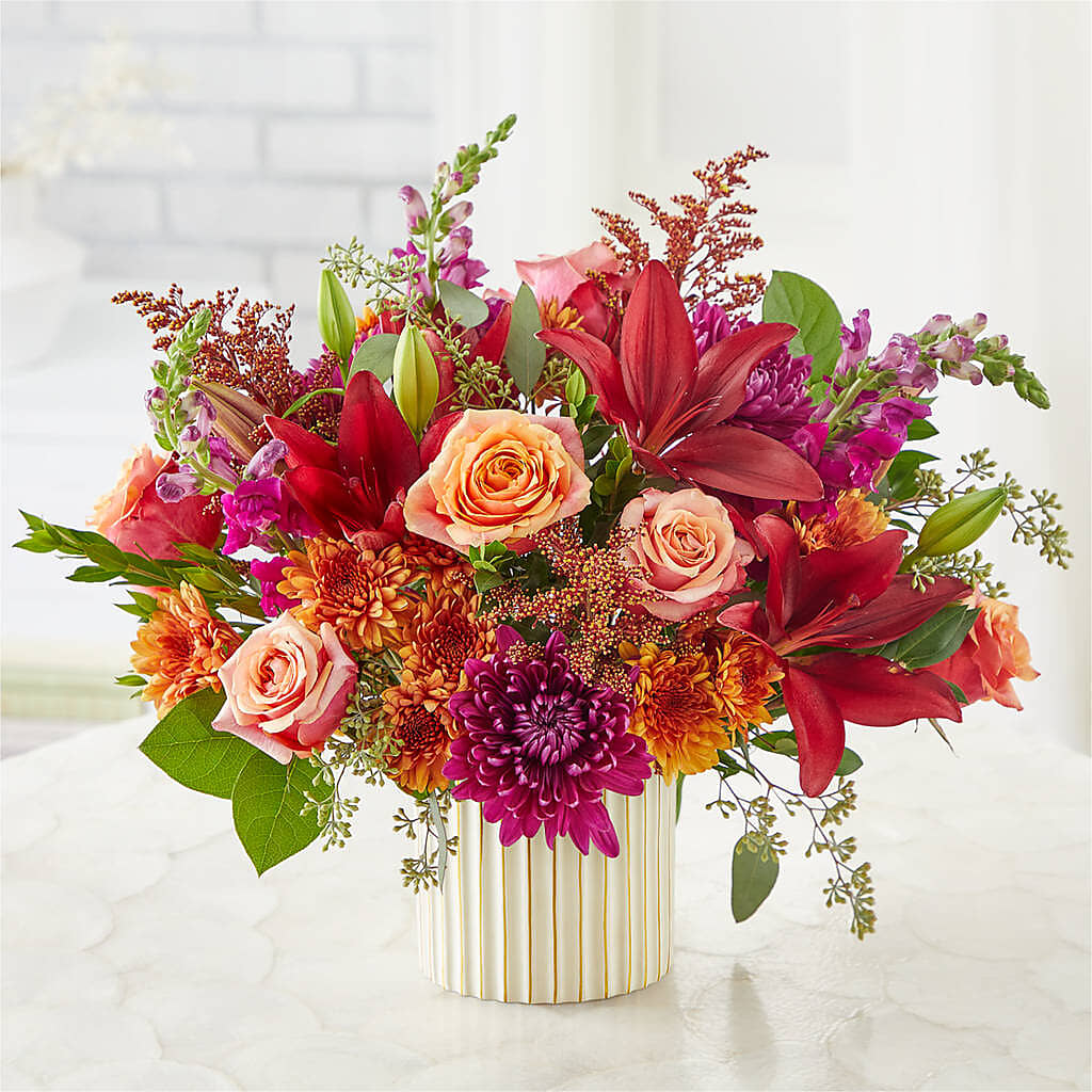 Burgundy Landscape Bouquet – STEMZ FLORIST & TREASURES, Calgary AB