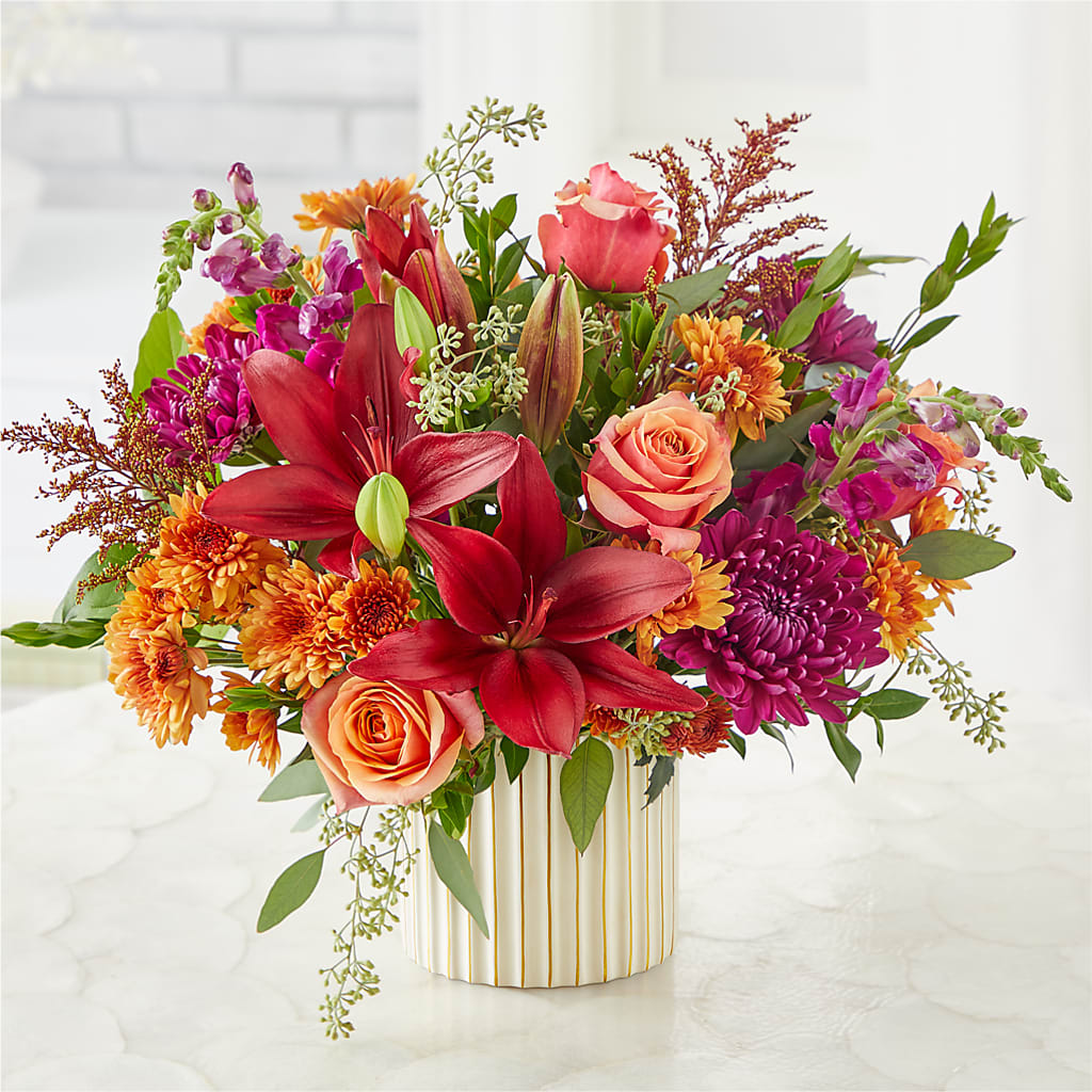 Burgundy Landscape Bouquet – STEMZ FLORIST & TREASURES, Calgary AB